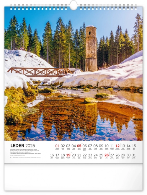 Notique Wandkalender Wasserreich 2025