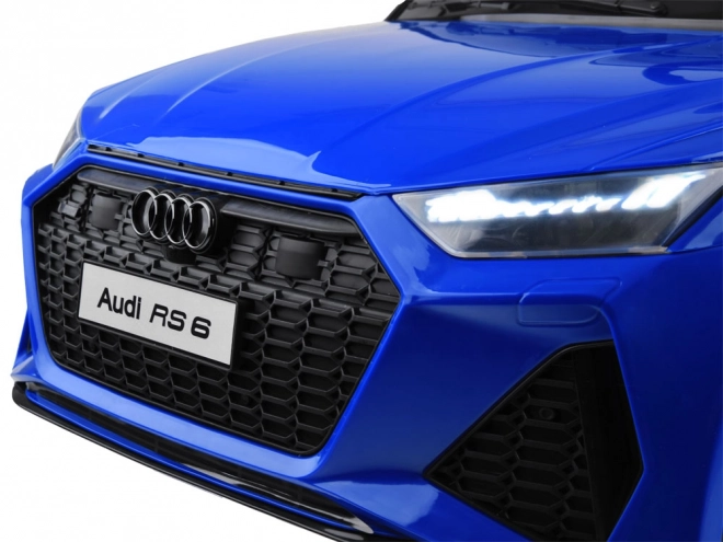 Elektrisches Audi RS 6 Spielzeugauto für Kinder – Blau