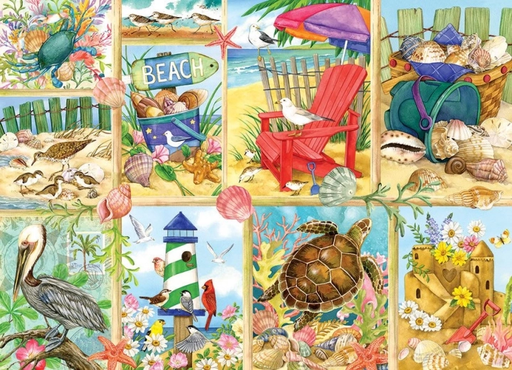 Puzzle Ein Tag am Strand 500 Teile von Cobble Hill