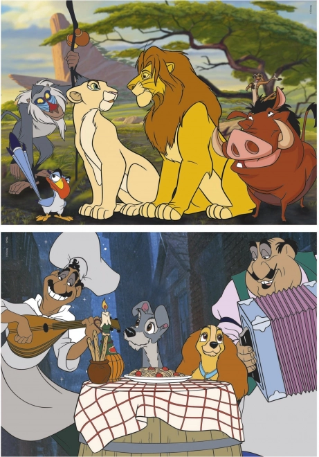 Educa Puzzle Disney Tiere 2x48 Teile