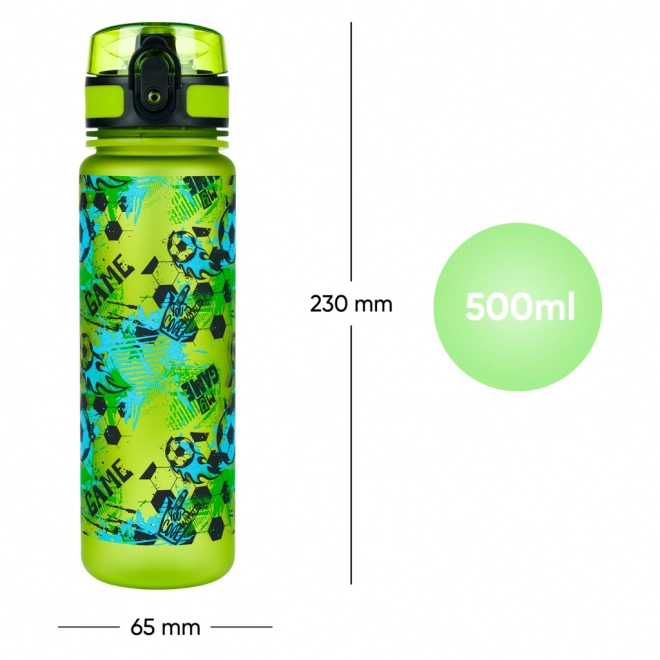 Baagl Tritan Trinkflasche Fußball Spiel, 500 ml