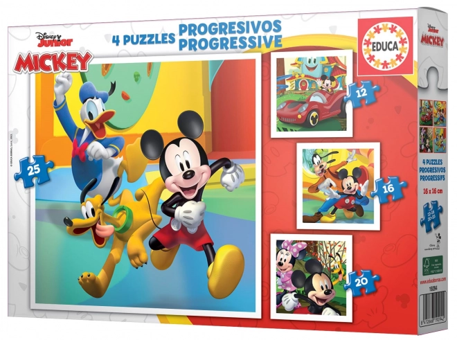 Educa Puzzle Mickey und Freunde 4 in 1