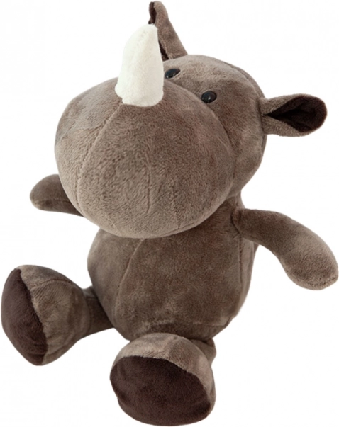 Brauner Plüsch-Nashorn 25cm