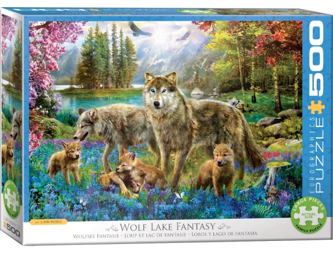 Puzzle Vlci am See – XL 500 Teile