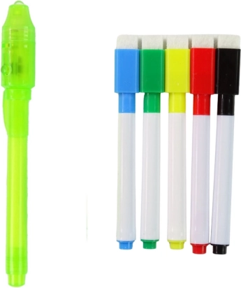LED-Lichtstift und abwischbare Marker