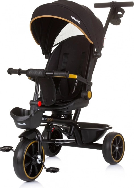 Chipolino Dreirad mit Verdeck Max Sport 2-in-1 Obsidian