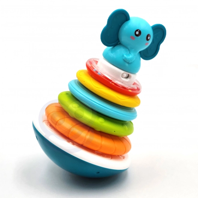 Interaktive Elefanten Stapelpyramide für Babys