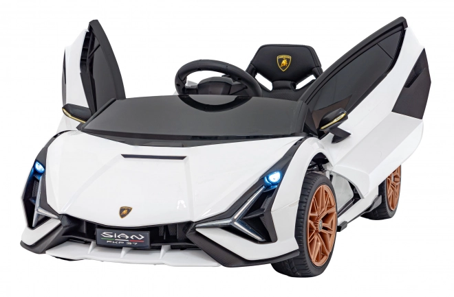 Lamborghini SIAN Kinderauto mit Batterie und Fernbedienung – Weiß