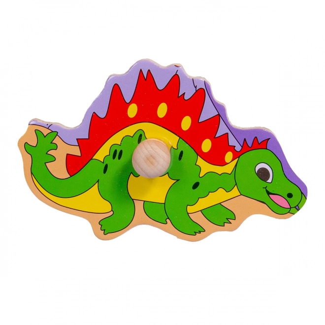 Holzpuzzle Dinosaurier mit Griffen