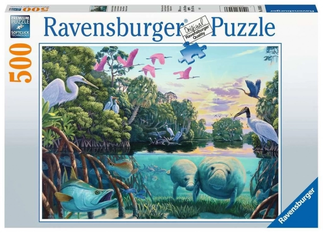 Ravensburger Puzzle Manatee Momente 500 Teile