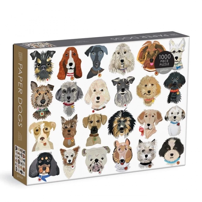 Papier Hunde Puzzle 1000 Teile