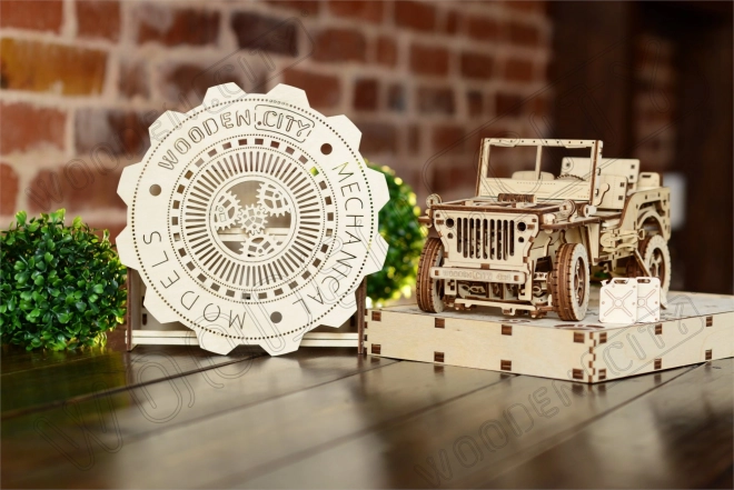 3D Holzpuzzle Geländewagen Jeep 4x4