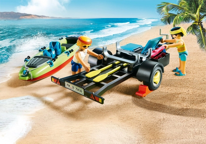 Playmobil Family Fun Strandauto mit Bootsanhänger