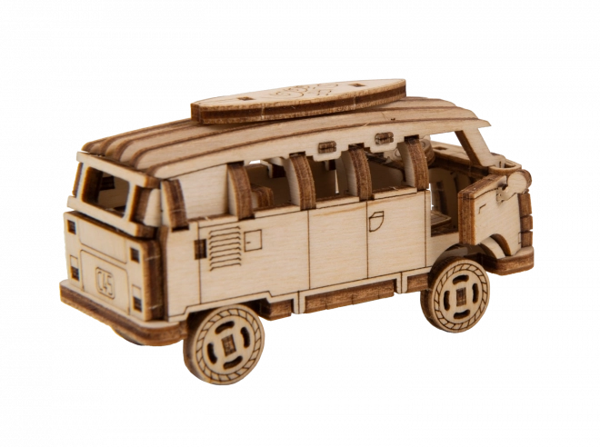 3D-Holzpuzzle Superfast Minibus Retro