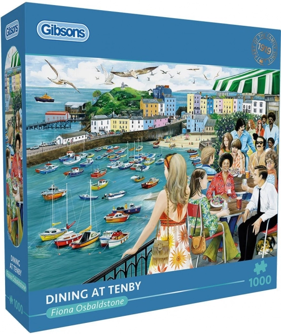 Puzzle Abendessen in Tenby 1000 Teile