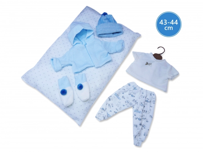 Realistische Babypuppe mit Geräuschen und weichem Körper 44 cm
