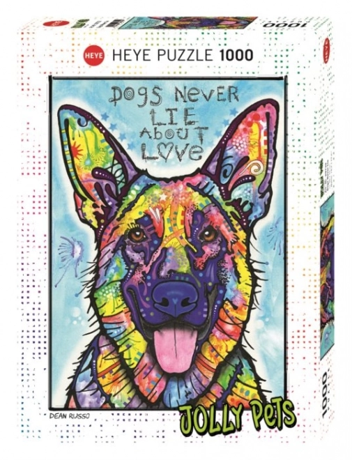 Heye Puzzle Jolly Haustiere: Hunde lügen nie 1000 Teile