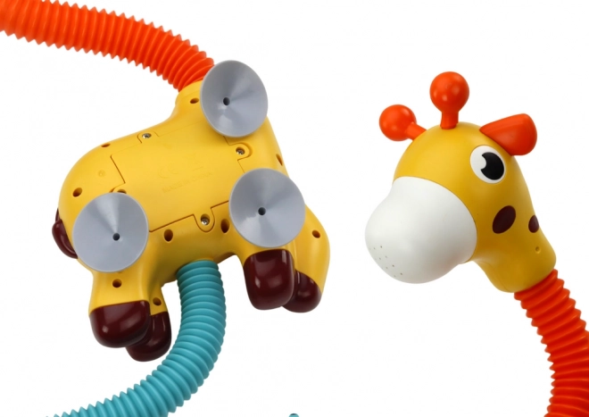 Badespielzeug Giraffe Sprinkler Gelb