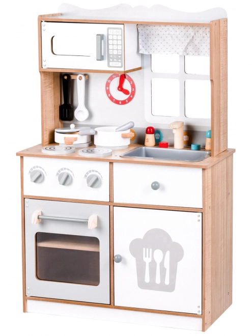 Holzkinderküche mit Zubehör Ecotoys