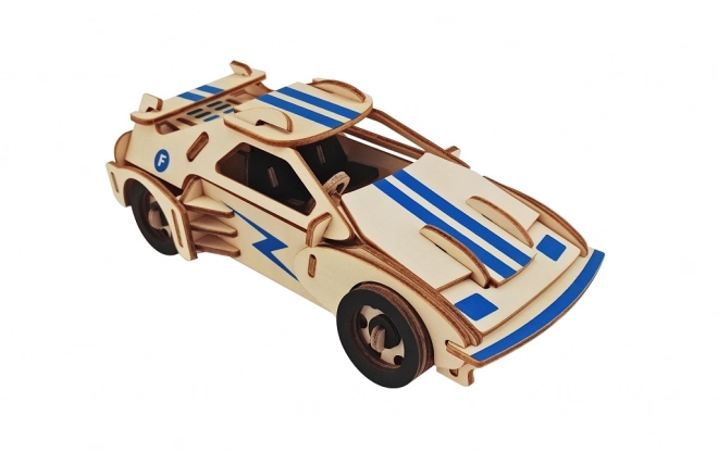 Holzpuzzle 3D Rennwagen