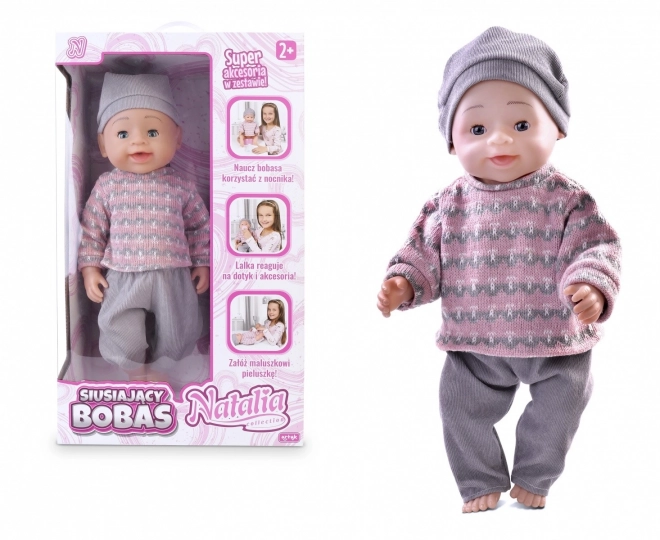 Interaktiver Baby-Puppe 43cm von Natalia Collection