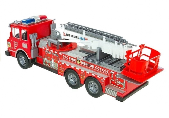 Großes Feuerwehrstation-Set mit Helm und Quad