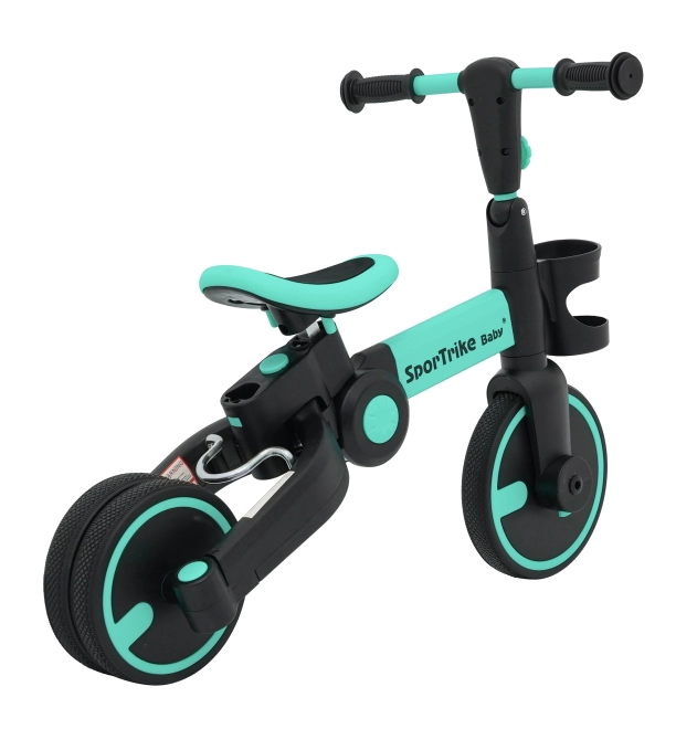 Dreirad Happy Bike 3-in-1 Sportrike Rosa – türkis