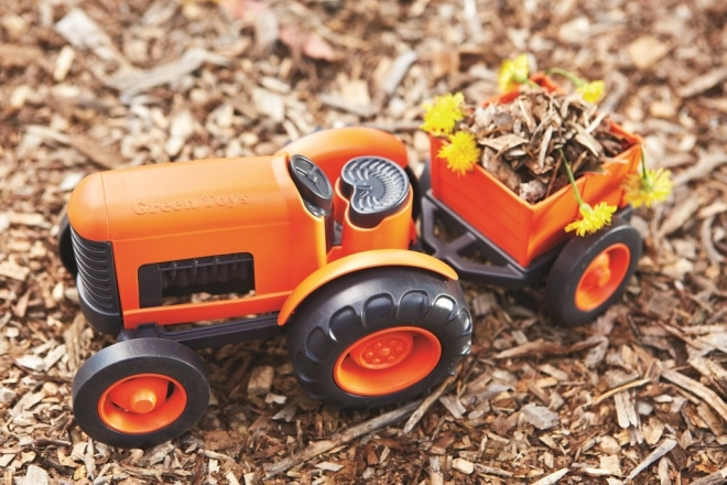 Traktor mit Anhänger aus recyclebarem Plastik von Green Toys