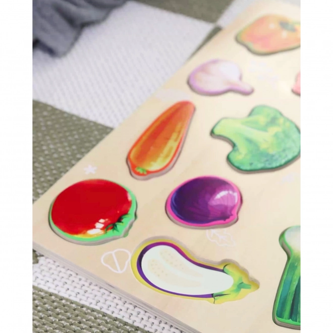 Montessori Holzpuzzle Gemüse