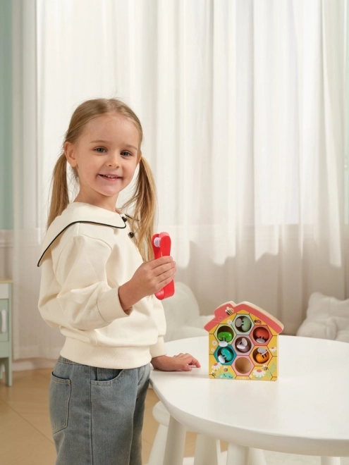 Holzspiel Bienenstock für Kinder