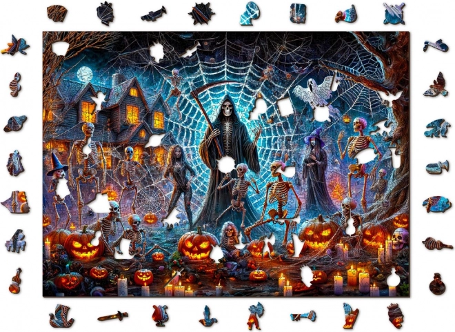 Hölzernes Puzzle Halloween Meister des Todes