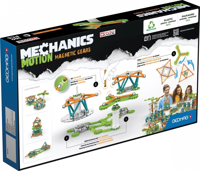 Geomag Mechanics Bewegliche Zahnräder Magnetische Bausteine