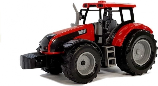 Realistischer roter Traktor für actionreiche Spiele