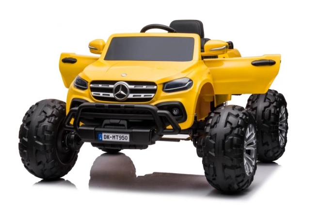 Elektrisches Kinderauto Mercedes DK-MT950 4x4 in Gold-Gelb