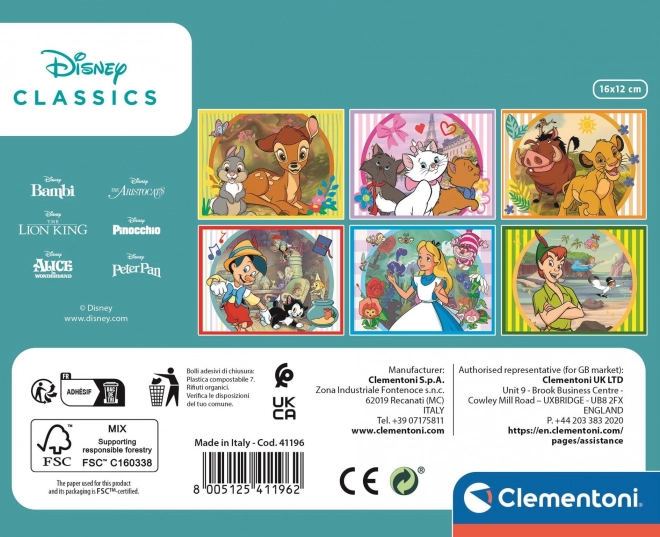 Clementoni Disney Klassische Märchen Bildwürfel