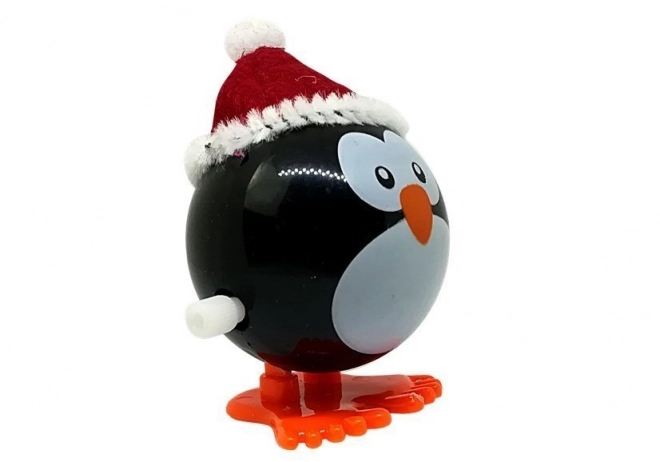 Weihnachtliches Aufziehspielzeug-Set mit Pinguin, Rentier, Schneemann und Weihnachtsmann