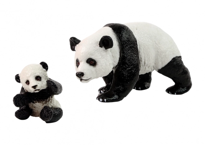 Panda-Figuren Set mit Jungtier Tiere der Welt