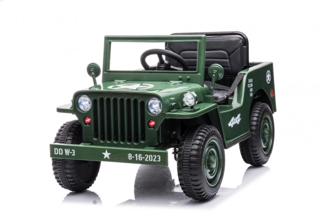 Elektroauto für Kinder 4x4 Armeegrün