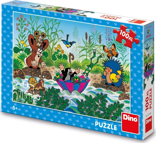 Dino Puzzle Maulwurf auf Reise 100 Teile