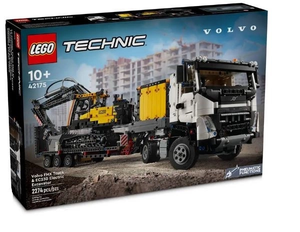 Lego Technic Volvo FMX Lastwagen und EC230 Elektrische Bagger