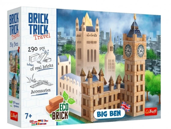 Trefl Brick Trick Reise: Big Ben Bausatz aus echten Ziegeln