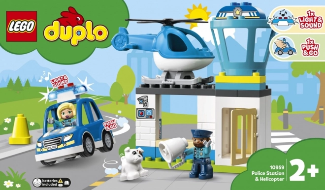 Lego Duplo Polizeistation mit Hubschrauber