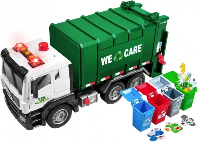 Interaktives Müllwagen Purifier 1:10 - Lehrspielzeug für Abfalltrennung