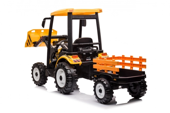 Kindertraktor mit Anhänger Gelb