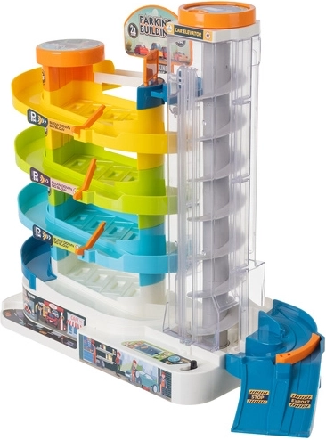 Fünf Etagen Spaß mit Spiralstrecke