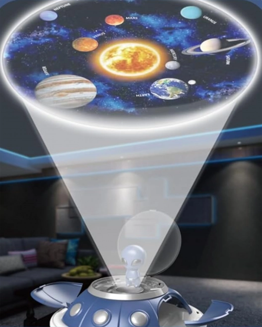 Kinder-Weltraum-Set: Projektor, Rucksack und UFO-Werkstatt