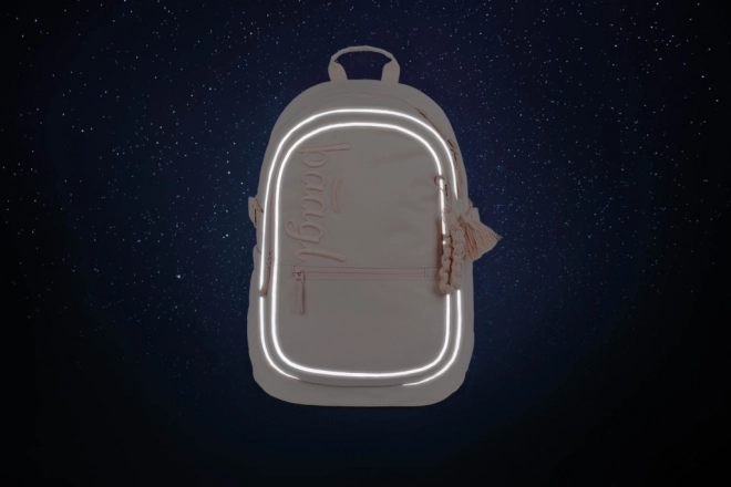 Baagl 3-teiliges Set Core Creamy: Rucksack, Federmäppchen, Beutel