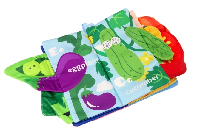 Bunte Raschelbücher mit Gemüse für Babys