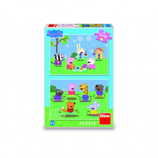 Peppa Wutz und Freunde Puzzle - 2x48 Teile