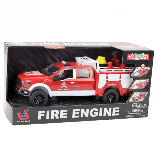 Feuerwehrauto mit Wassereffekten und Lichtern